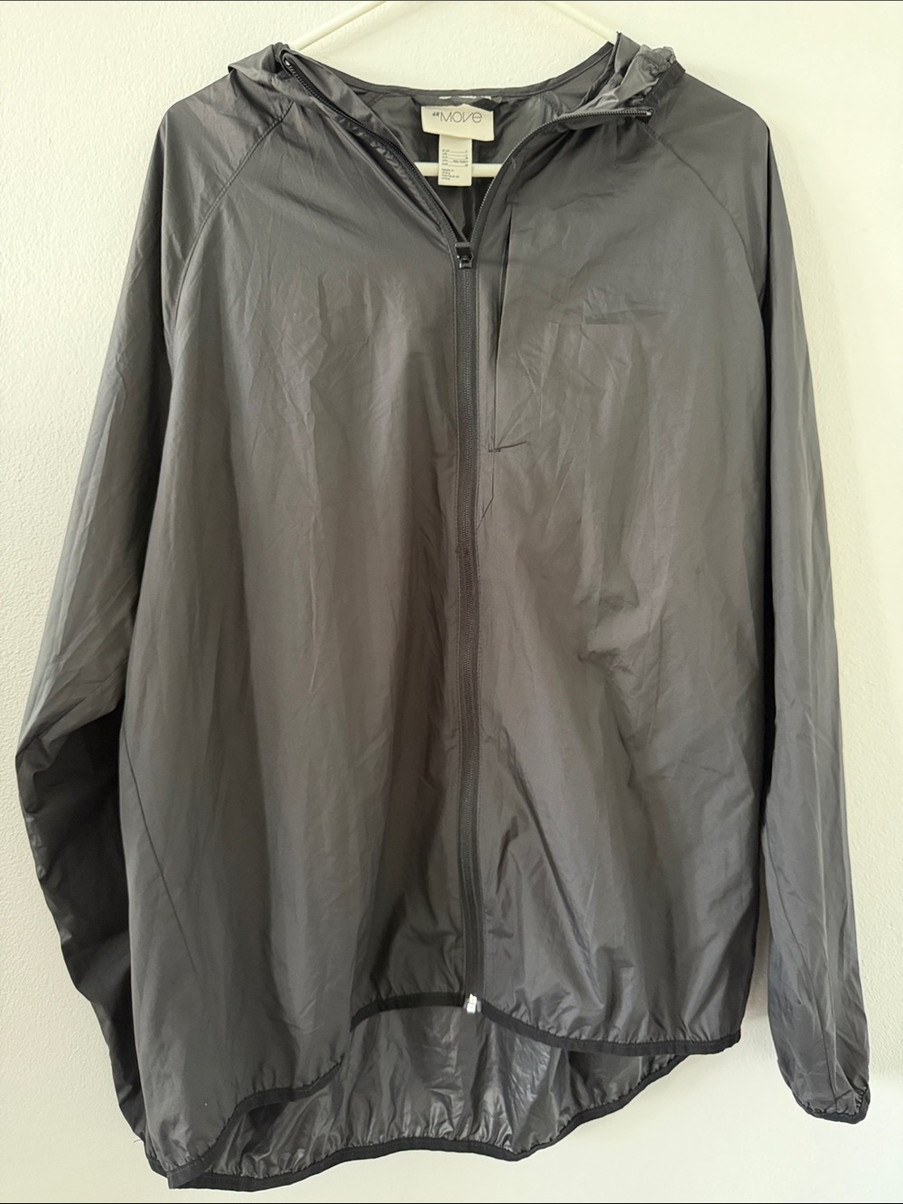 H&M Lightweight Hooded Utility Jacket - Charcoal Gray